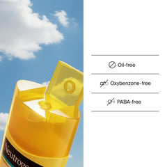 Neutrogena bottle beside a hand for scale showing travel-friendly 6.7 fl oz size