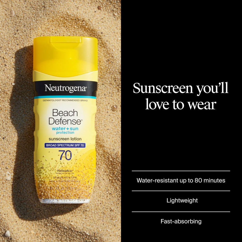 Neutrogena lotion texture close-up illustrating lightweight, non-greasy finish