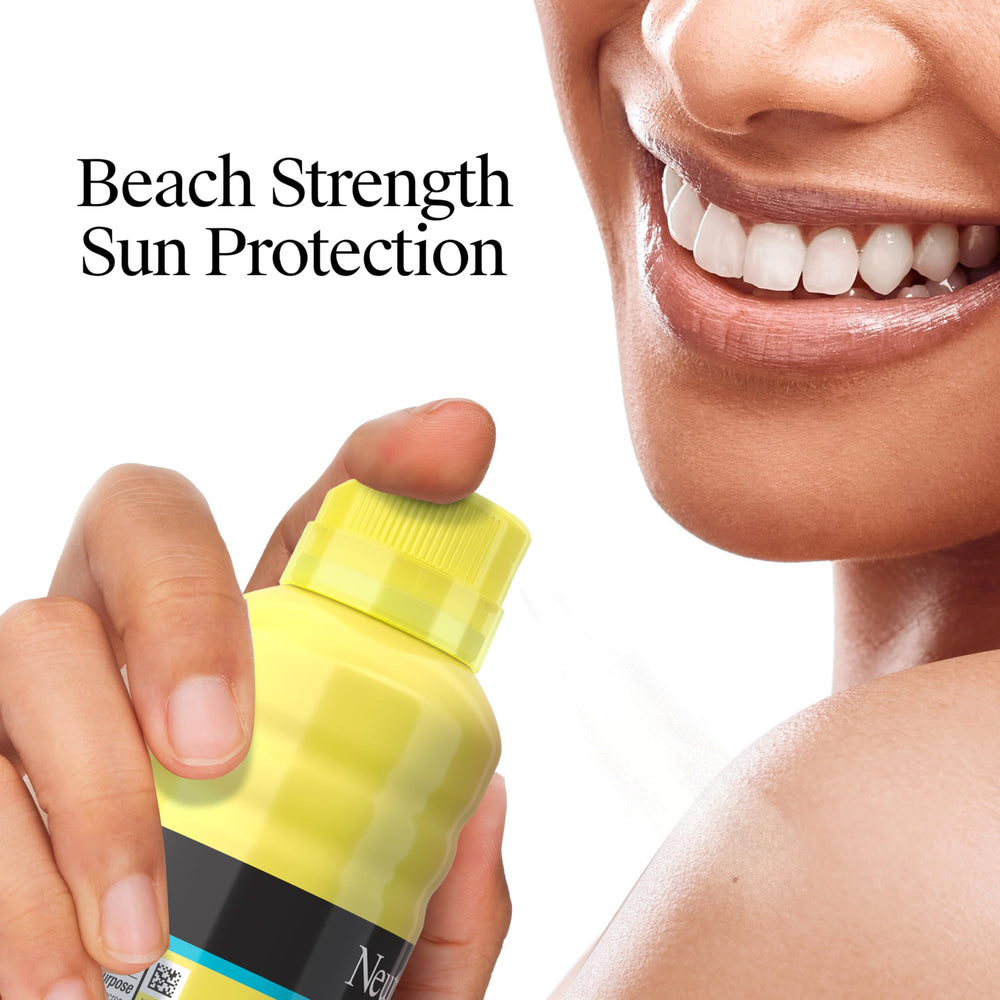 Neutrogena product applied to skin showing fast absorption and no white cast