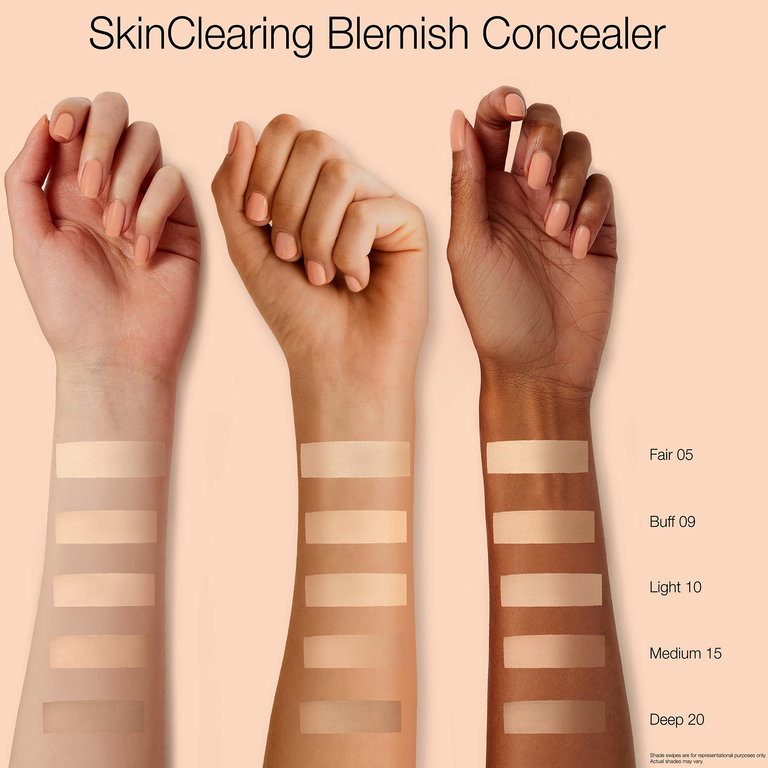 Neutrogena concealer texture swirl showing smooth, blendable formula benefit