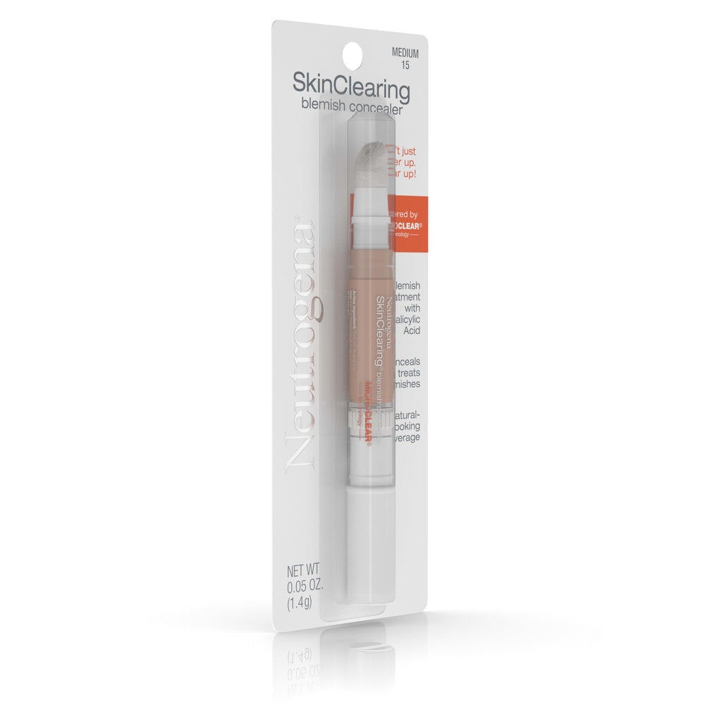 Neutrogena concealer paired with SkinClearing foundation for coordinated coverage