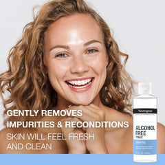 Neutrogena bottle placed with other skincare to show routine compatibility