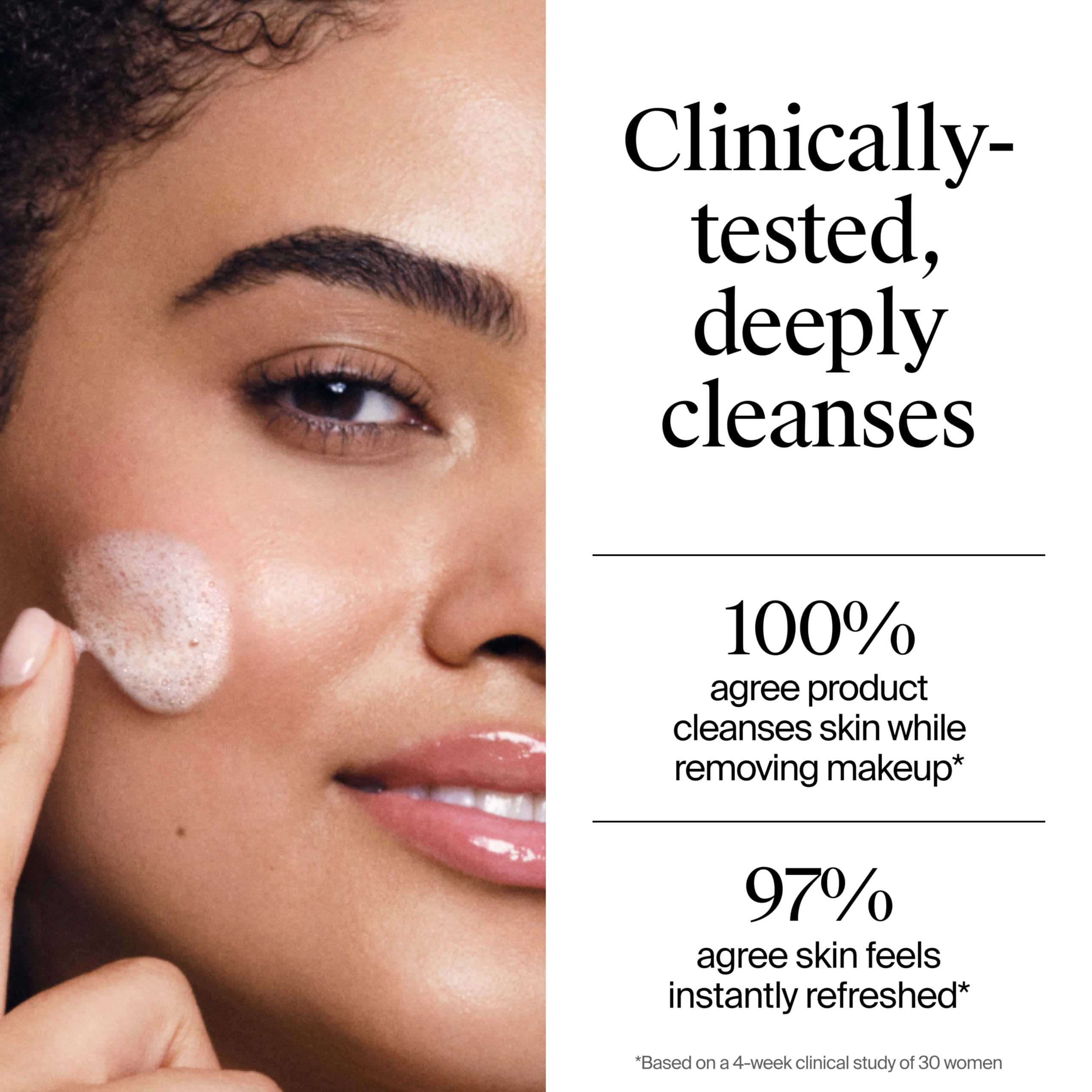 Neutrogena bottle in hand showing 8.5 fl oz size and travel-friendly benefit
