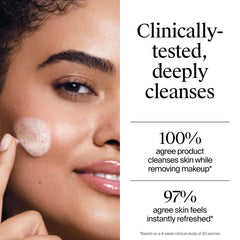 Neutrogena bottle in hand showing 8.5 fl oz size and travel-friendly benefit