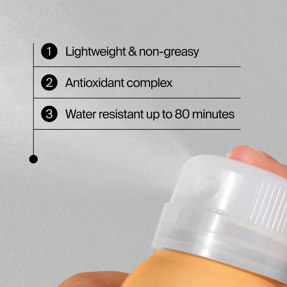 Neutrogena invisible finish on arm demonstrating no white cast