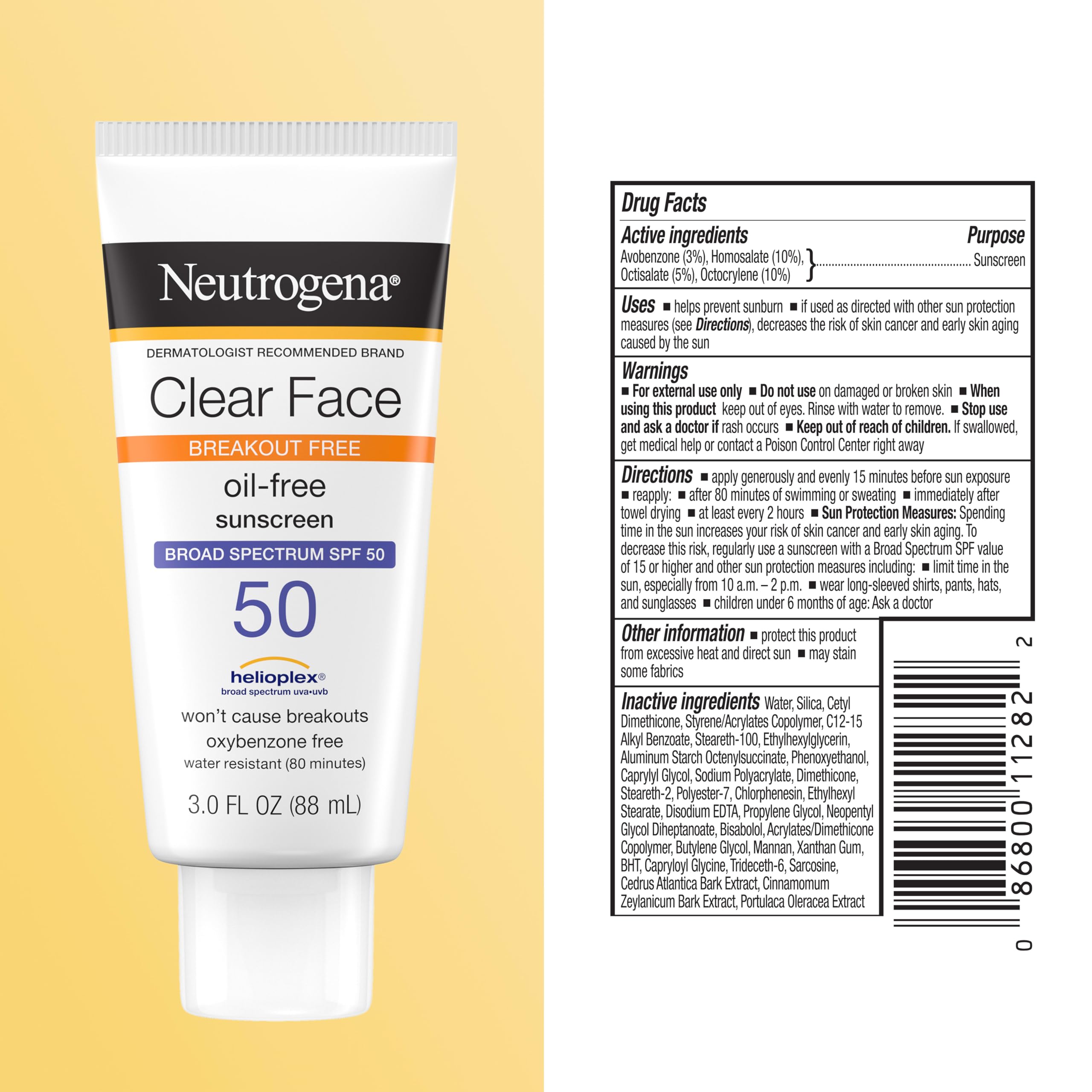 Neutrogena matte finish on skin showing shine control and breathable look
