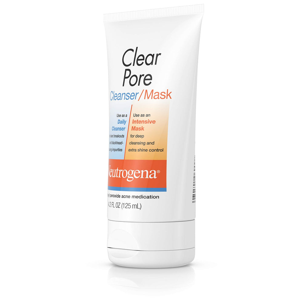 Neutrogena placed on bathroom shelf in lifestyle setting for daily routine