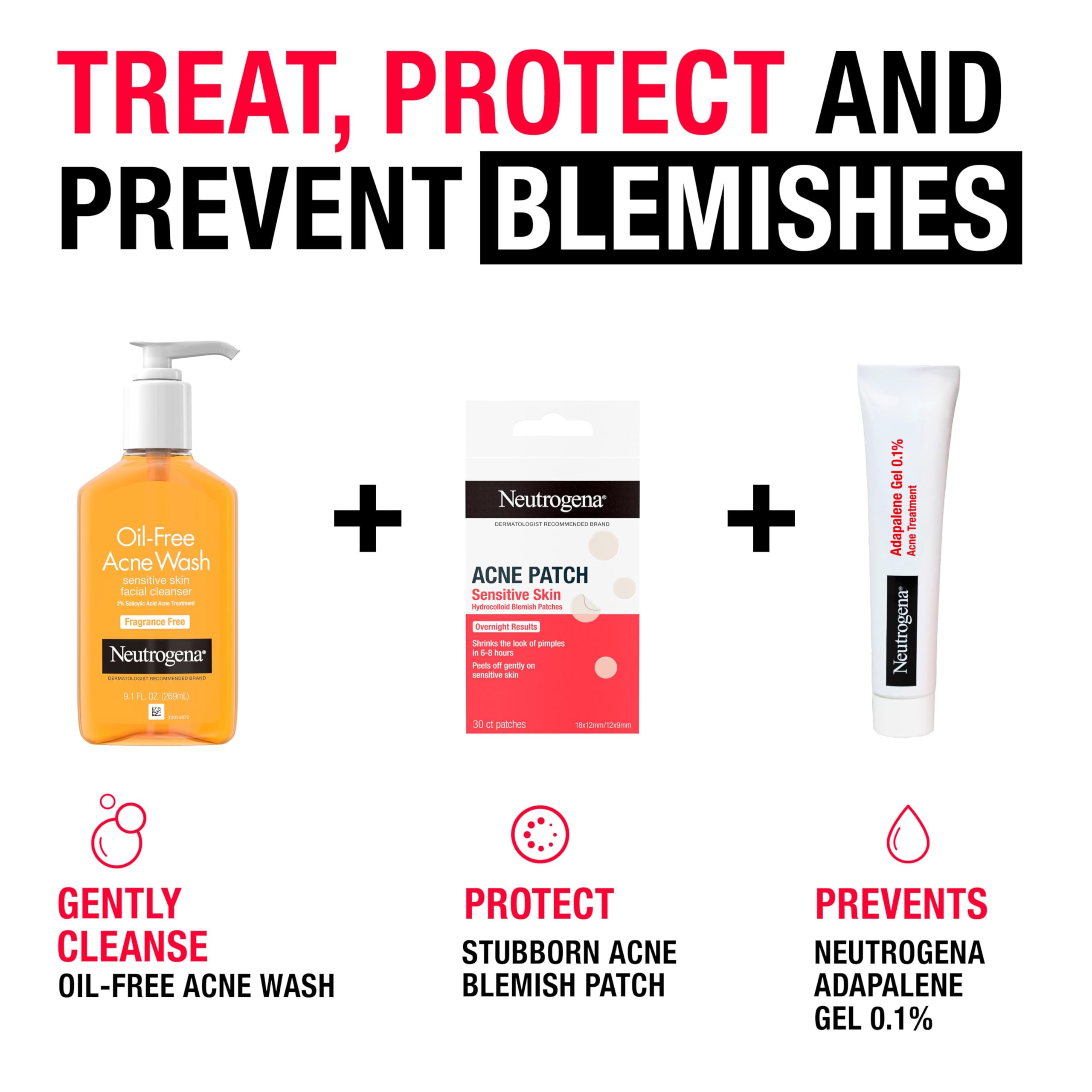 Neutrogena sticker being peeled off gently showing low-irritation removal