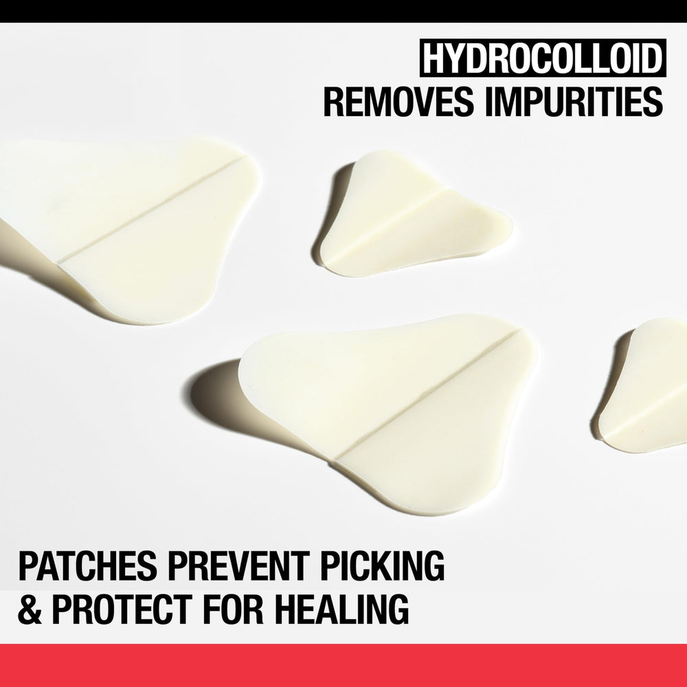 Neutrogena close-up of hydrocolloid patch texture demonstrating thin flexible adhesion benefit