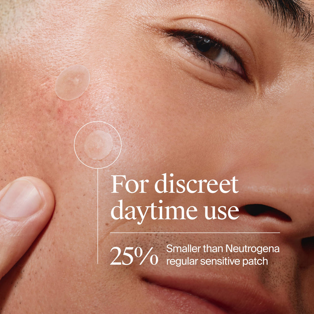 Neutrogena close-up of a single patch texture highlighting gentle adhesion