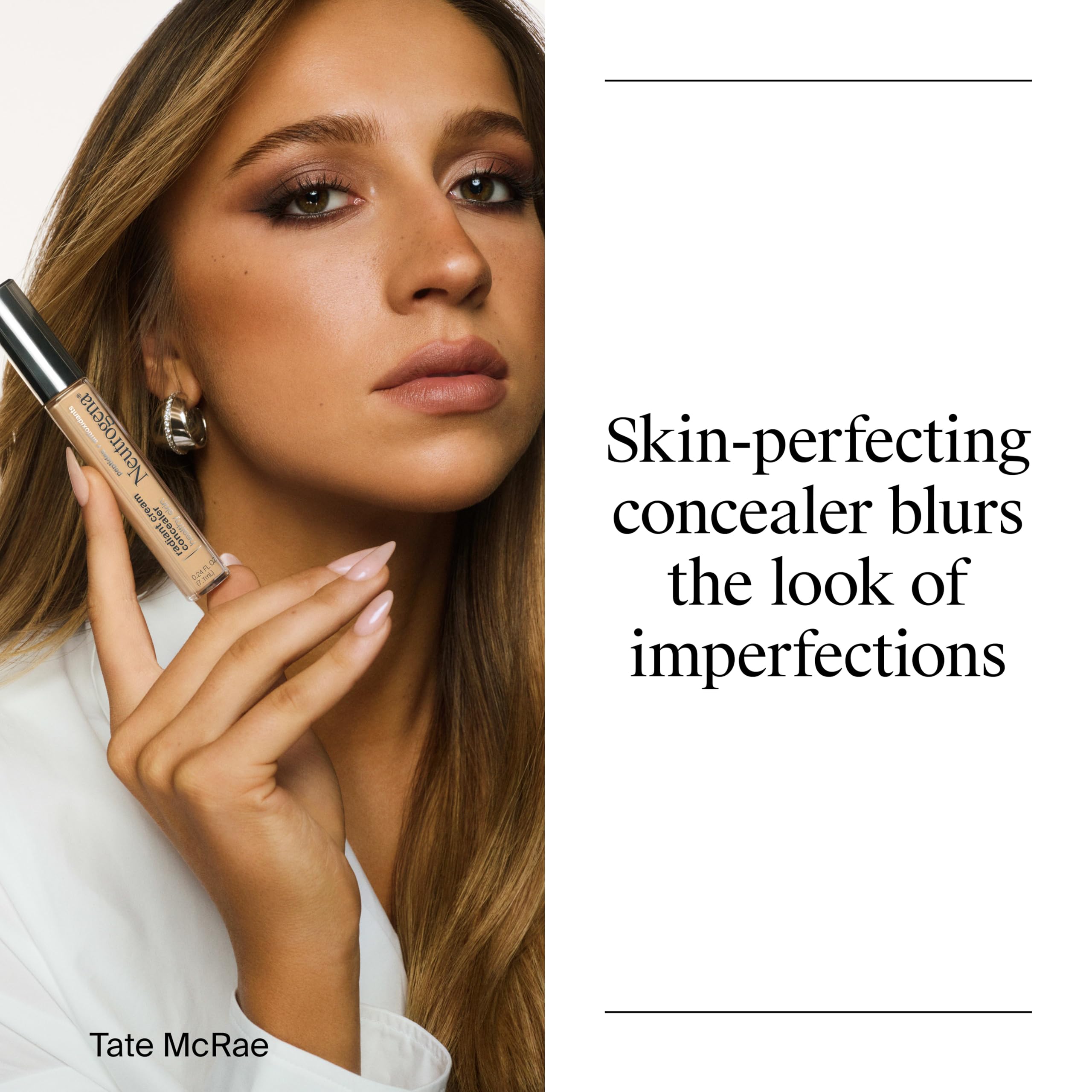 Neutrogena concealer open showing creamy texture for smooth blending