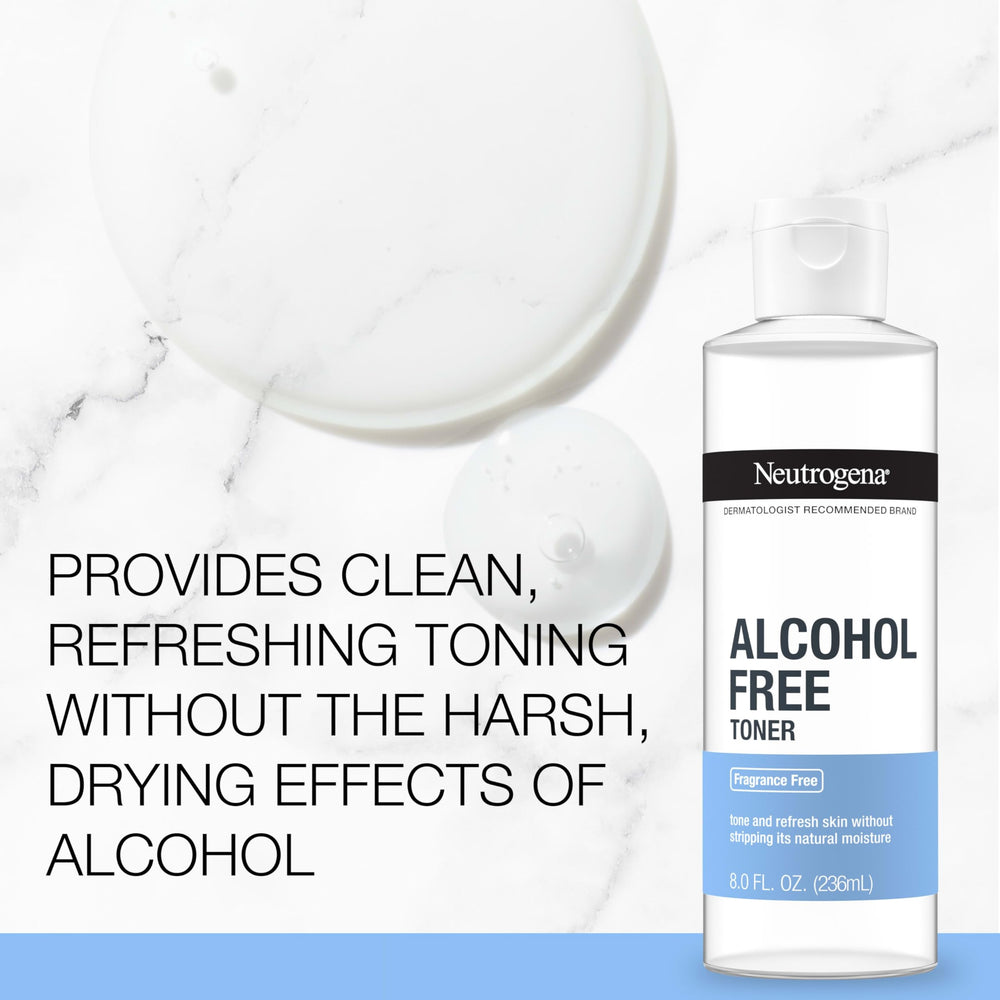 Neutrogena being applied with a cotton pad for clean, prepped skin