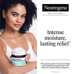 Neutrogena cream texture closeup highlighting smooth hydration and quick absorption