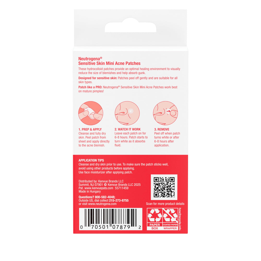 Neutrogena patch under light makeup showing discreet daytime wear benefit