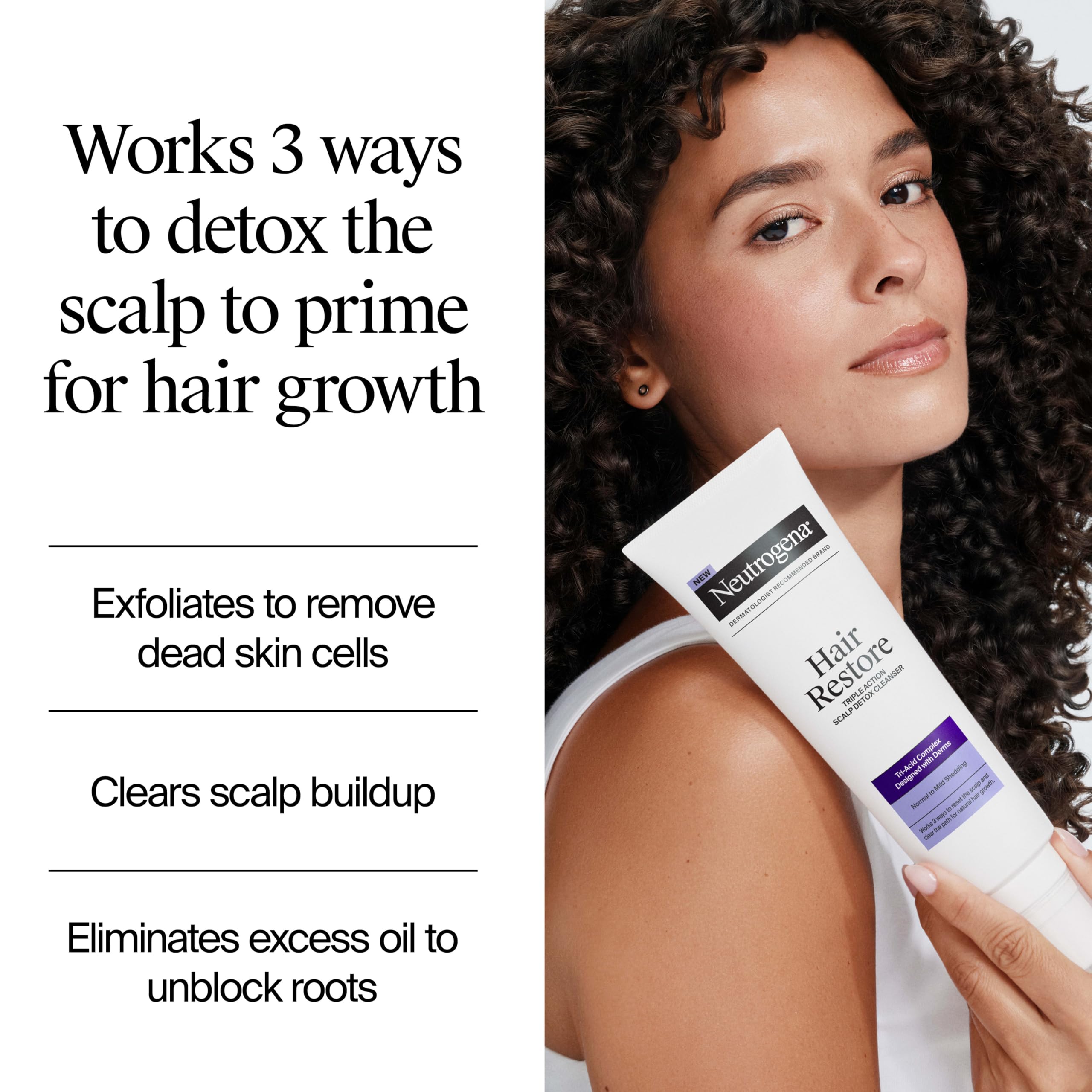 Neutrogena silicone applicator detail for precise scalp delivery and ease