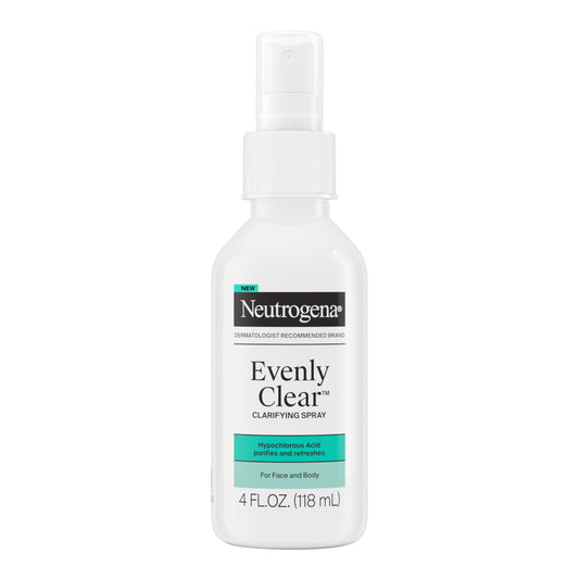 Neutrogena front bottle showing product and clean design benefit travel readiness