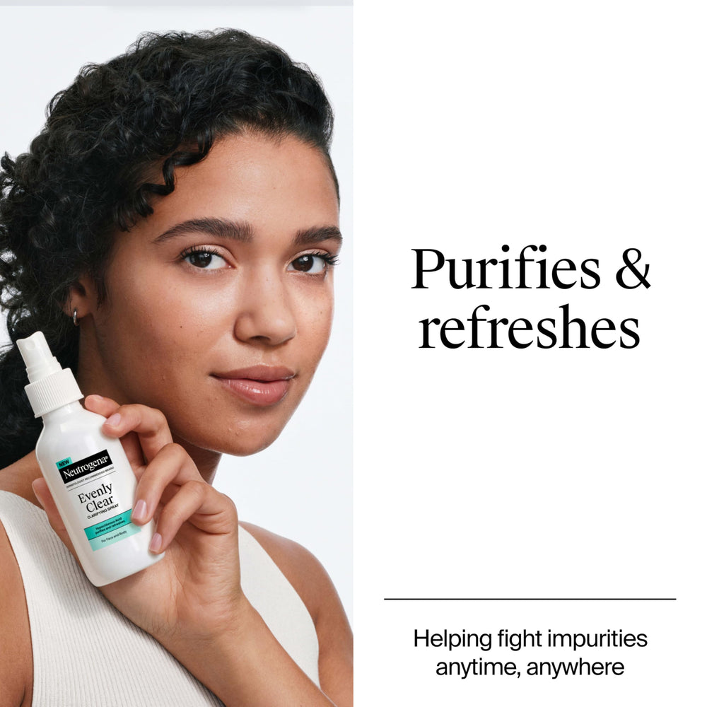 Neutrogena texture on hand showing lightweight formula absorbs quickly