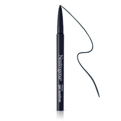 Neutrogena eyeliner applied to eye creating sharp wing for definition