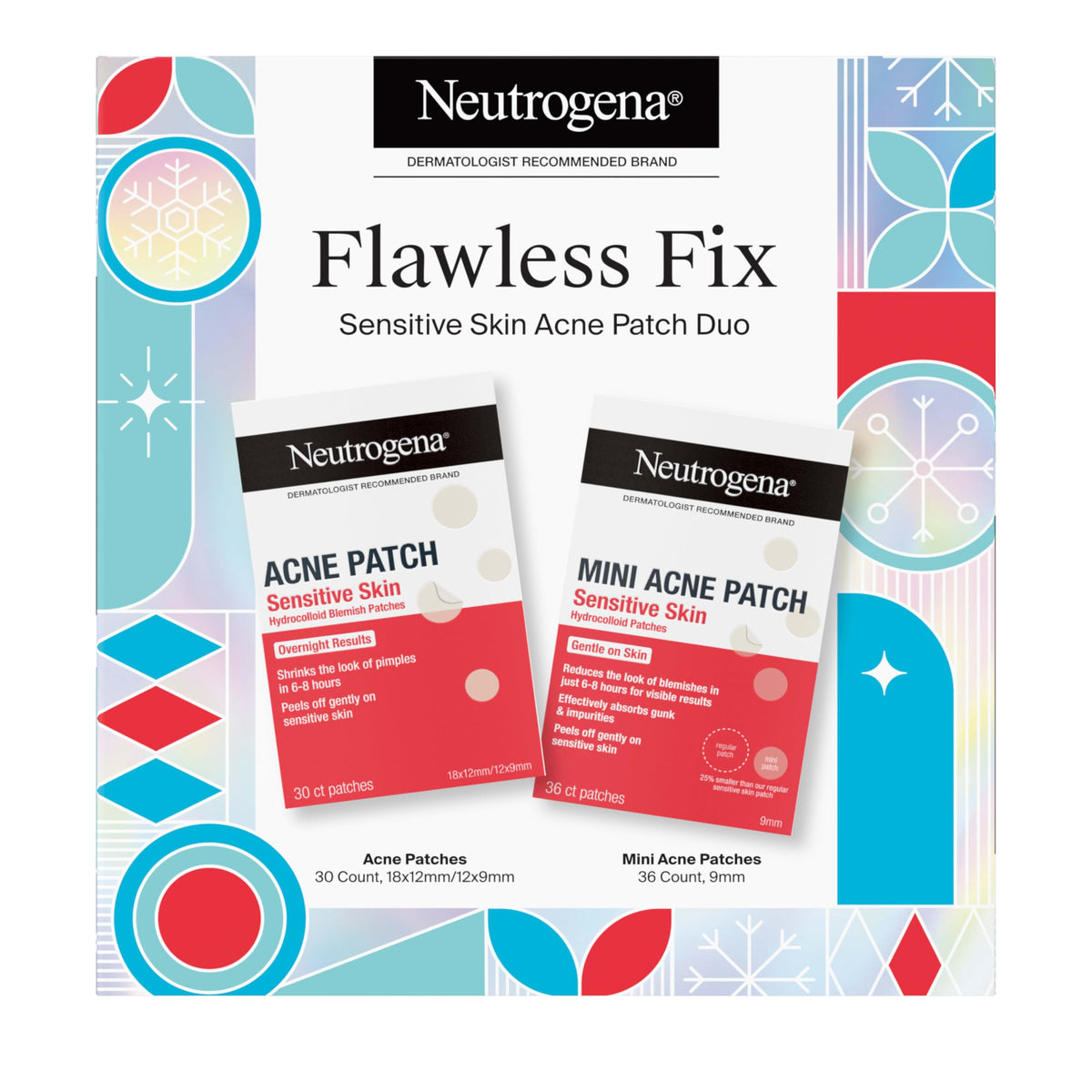 Neutrogena front packaging showing duo set and count, clear protection benefit