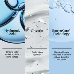 Neutrogena foaming lather on hand demonstrating gentle cleansing action