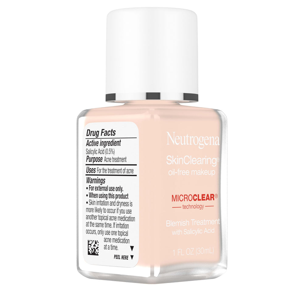 Neutrogena bottle on bathroom vanity lifestyle scene showing everyday routine benefit