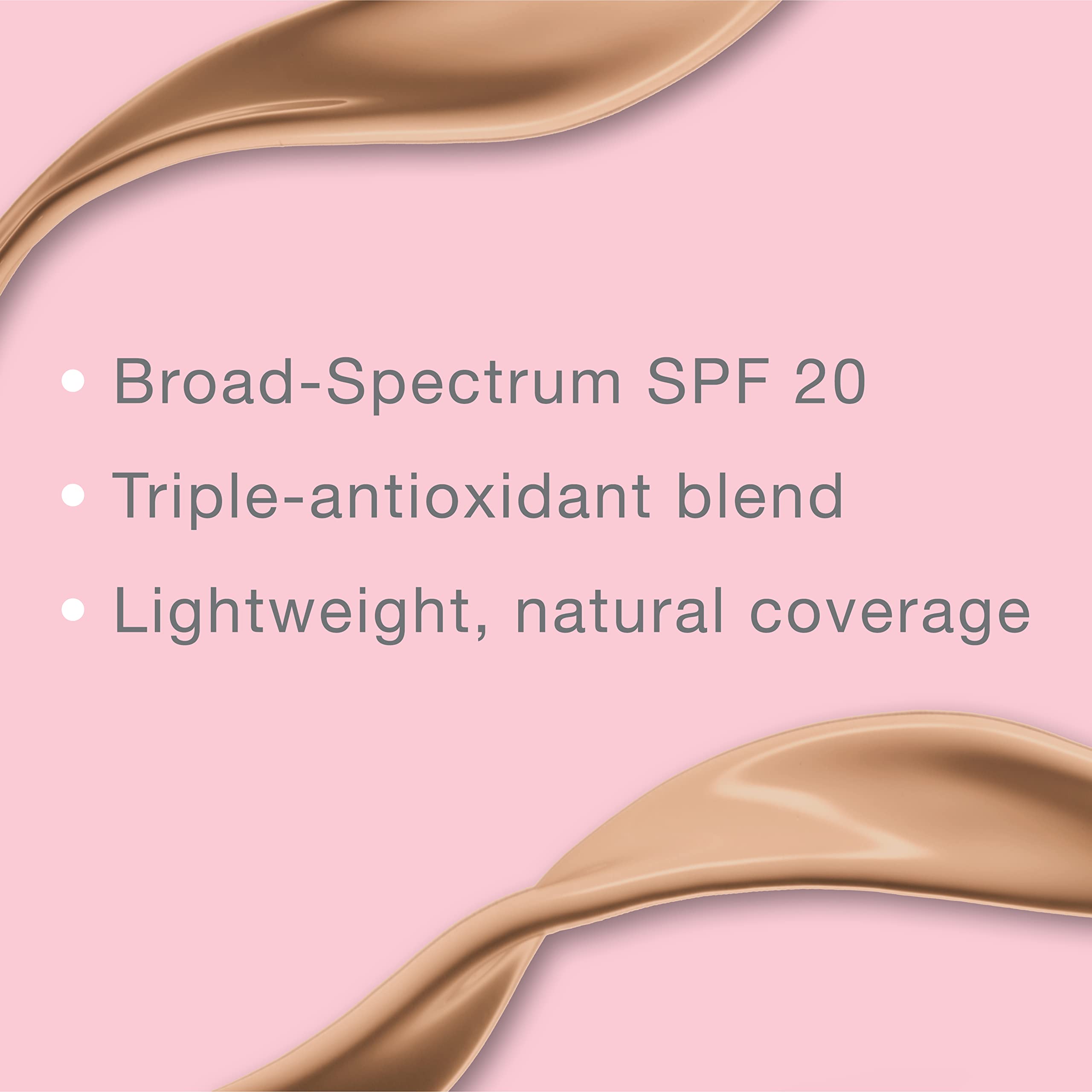 Neutrogena foundation texture swatch showing silky finish and blendable formula