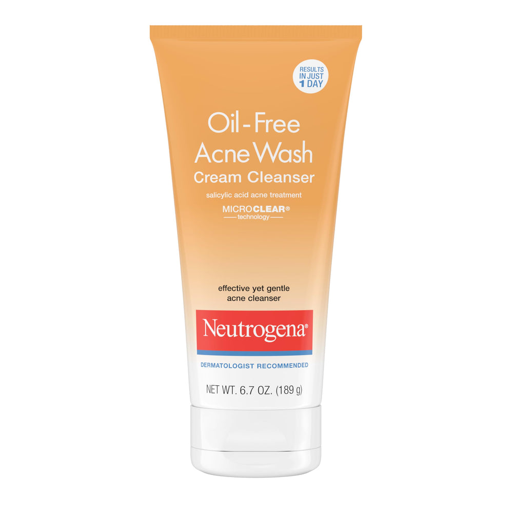 Neutrogena front packaging shows bottle and 6.7 oz size for everyday use