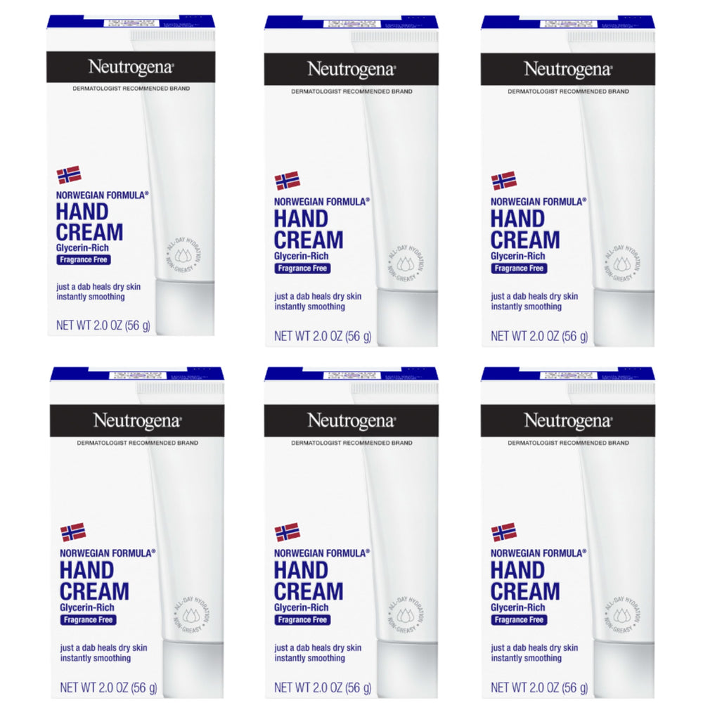 Neutrogena front packaging six-pack showing value and portability, easy storage benefit