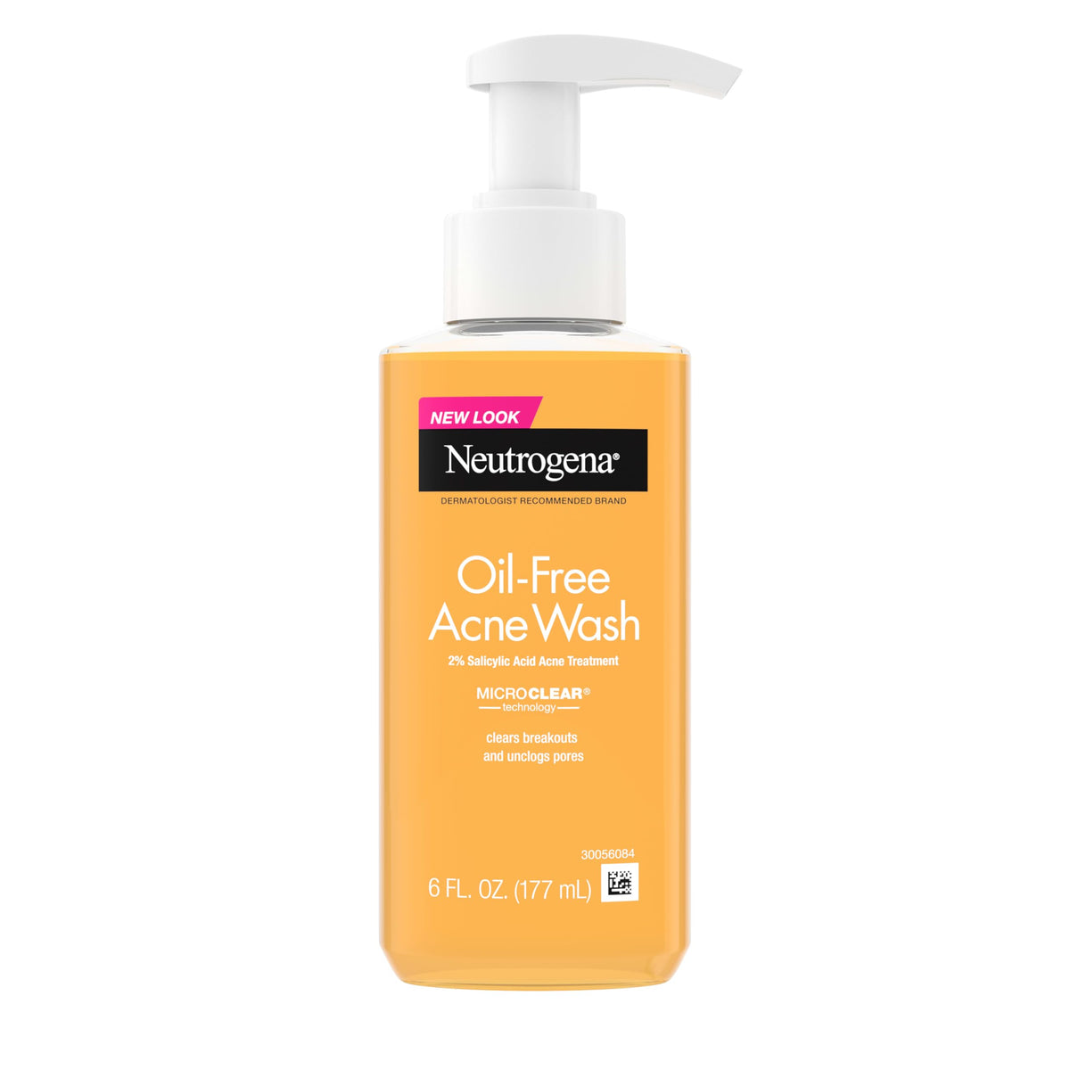 Neutrogena front packaging showing acne wash for clearer skin