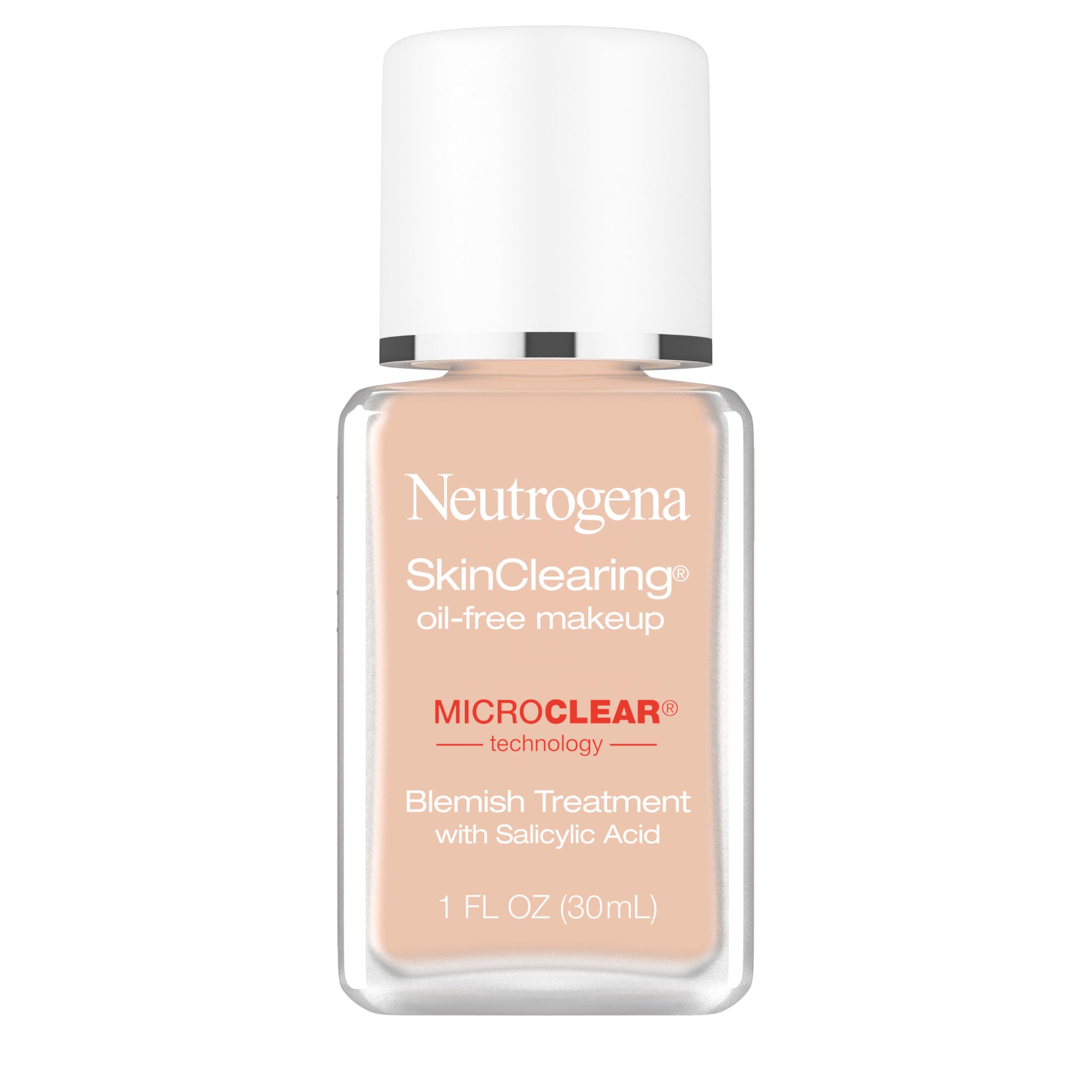 Neutrogena front packaging bottle showing shade and compact size benefit