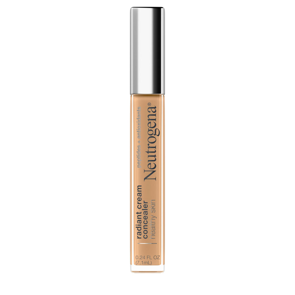 Neutrogena front packaging showing hazelnut medium shade and compact tube, easy selection