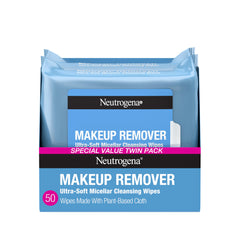 Neutrogena front packaging showing plant-based wipes and product benefits