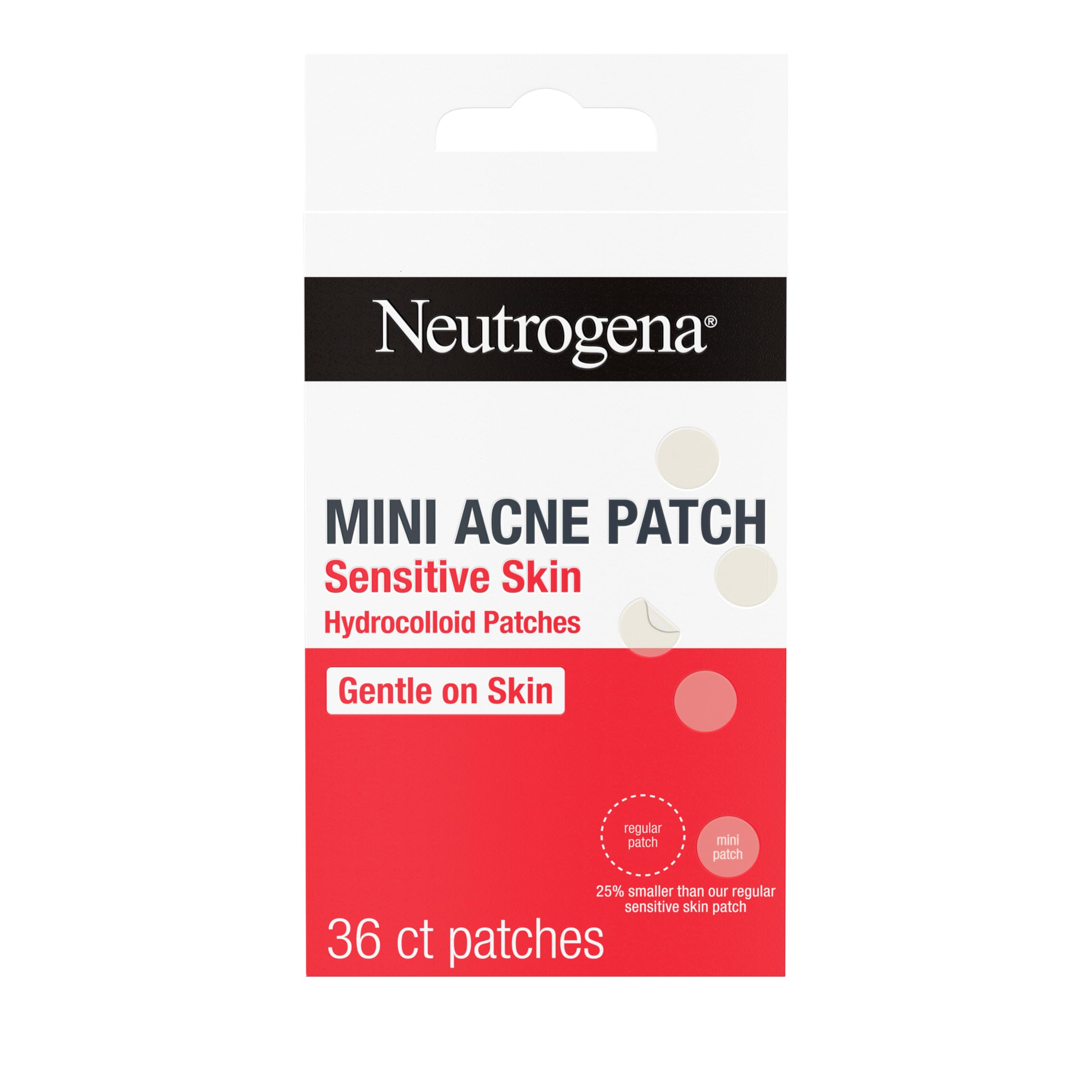 Neutrogena front packaging showing mini acne patches and pack benefit
