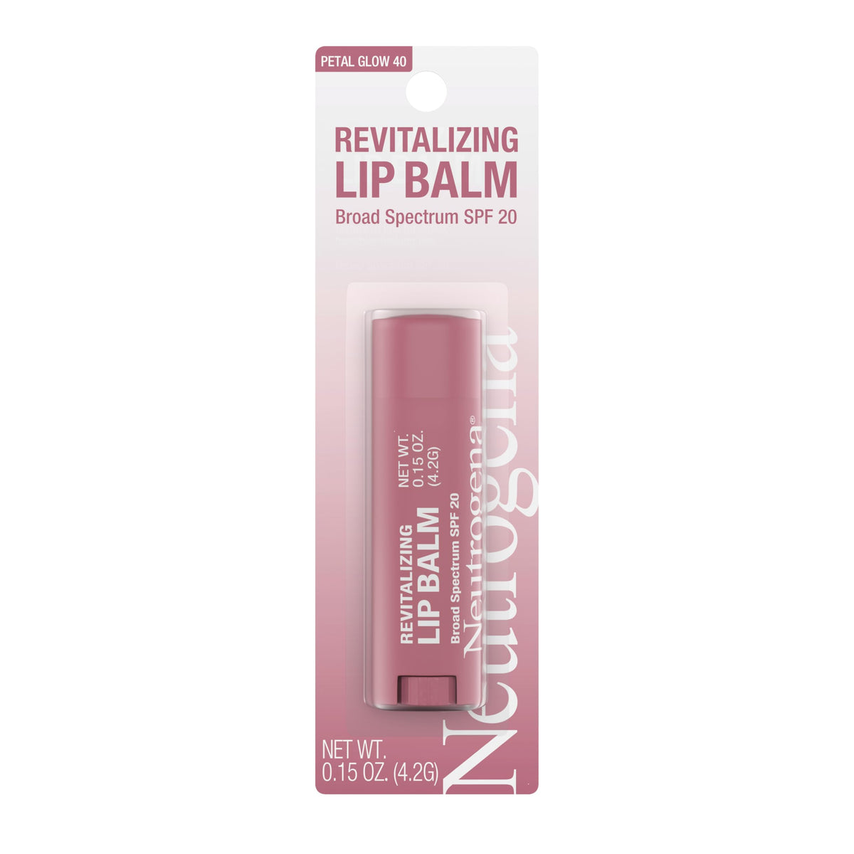 Neutrogena front packaging showing tinted lip balm and SPF benefit