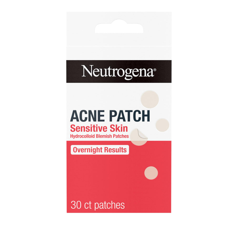 Neutrogena front packaging showing sensitive skin blemish patches and count