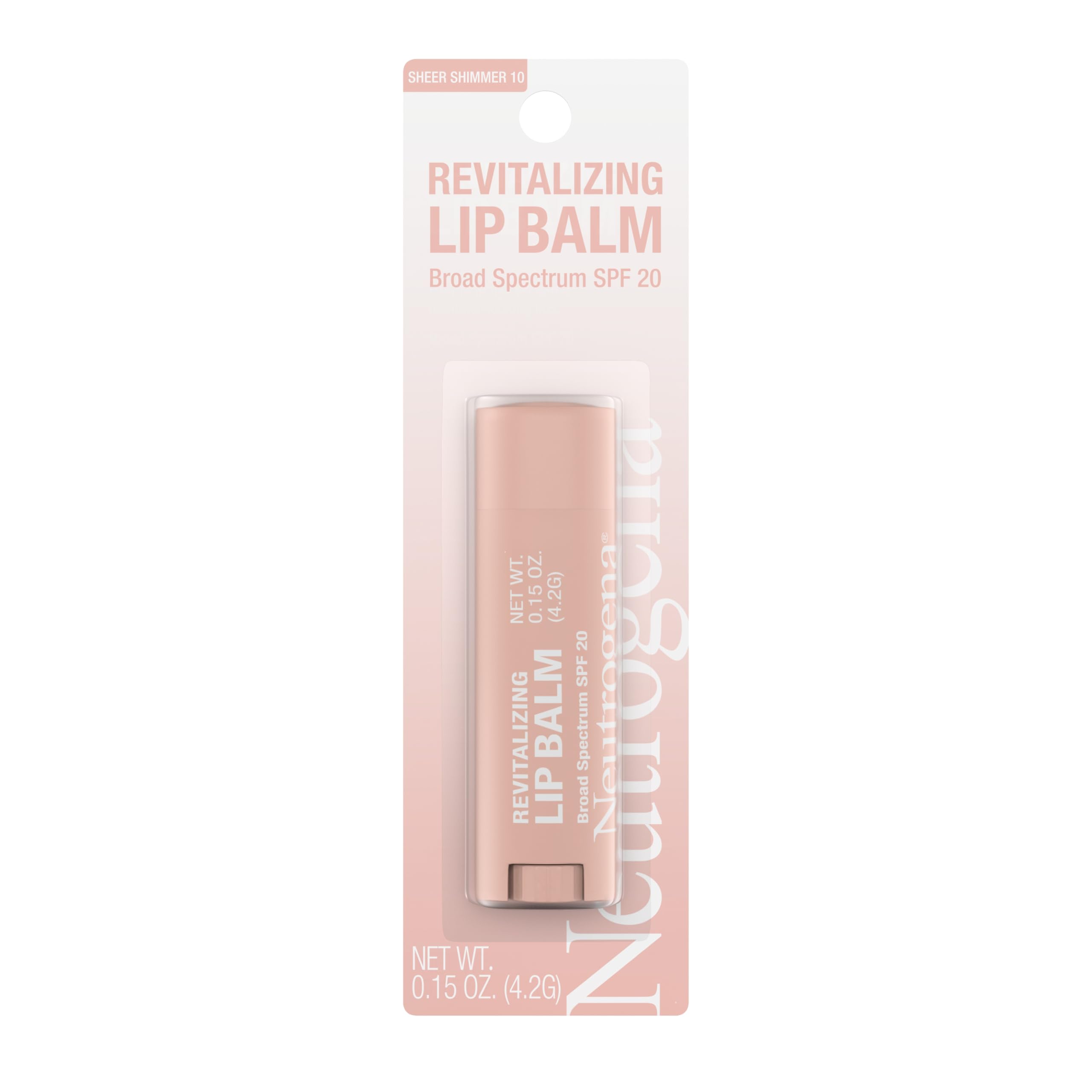 Neutrogena front packaging showing sheer shimmer shade and SPF benefit