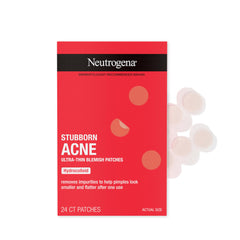 Neutrogena front packaging shows box and 24‑count benefit: clear spot protection