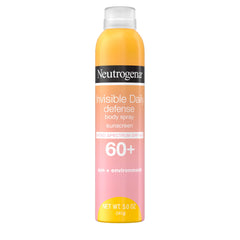 Neutrogena spray bottle front view showing SPF 60+ protection