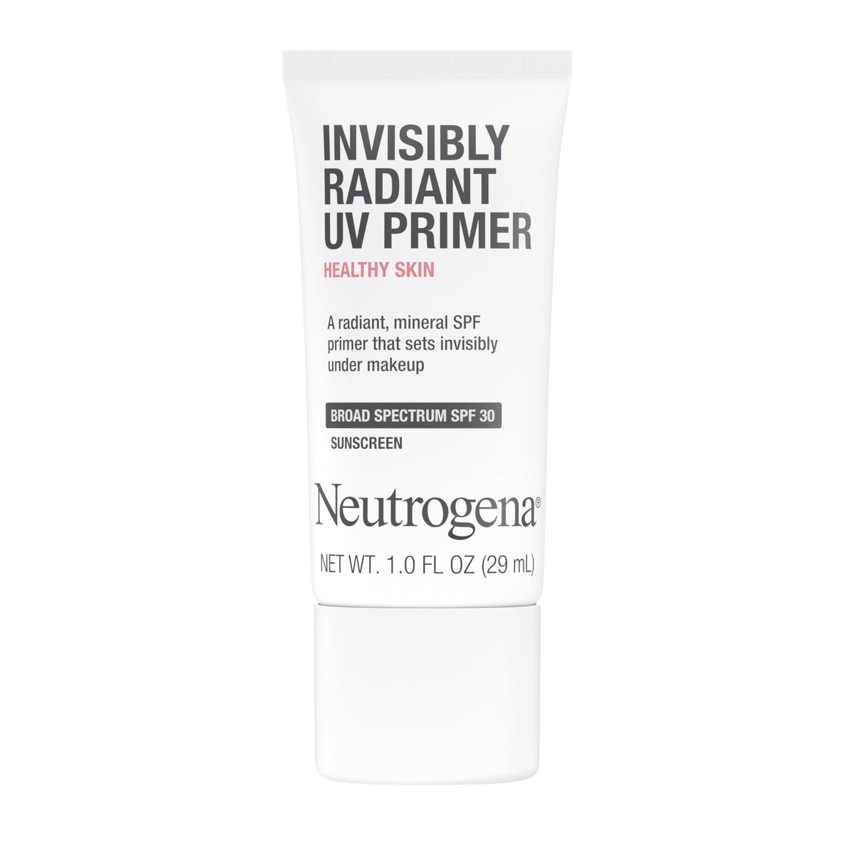 Neutrogena front tube showing packaging and SPF 30 protection benefit