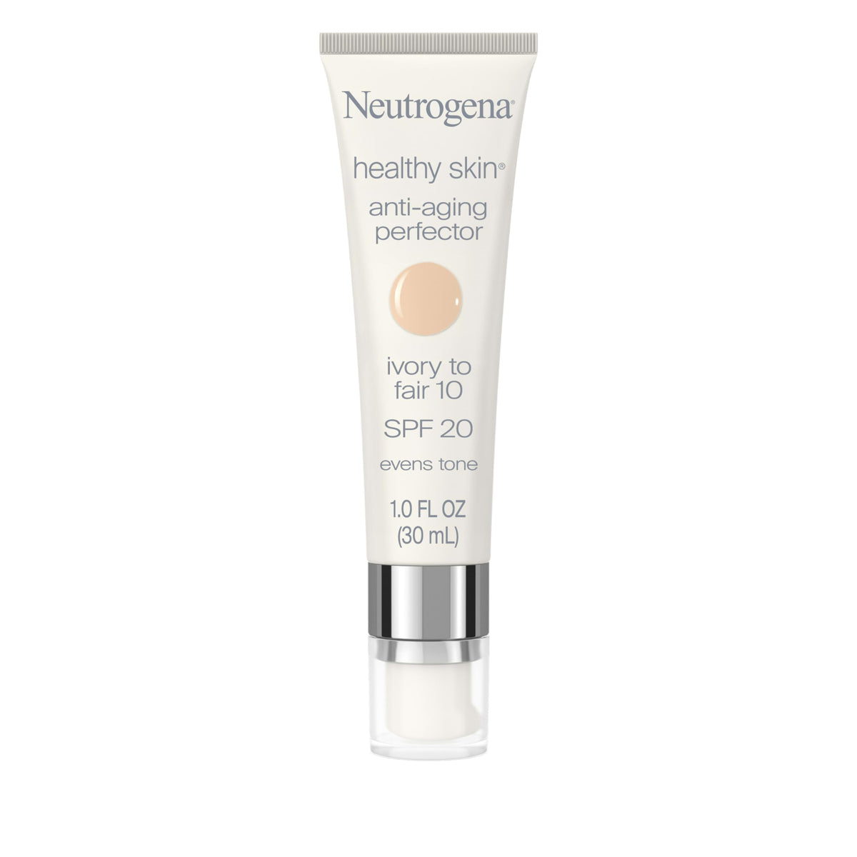 Neutrogena front tube showing product branding and compact size benefit