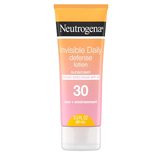 Neutrogena front tube showing SPF 30 and travel size for easy protection