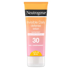 Neutrogena front tube showing SPF 30 and travel size for easy protection