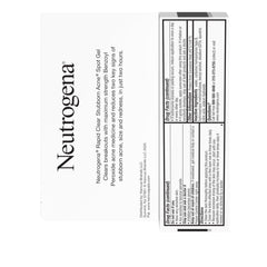 Neutrogena gel applied to skin close-up showing targeted blemish care