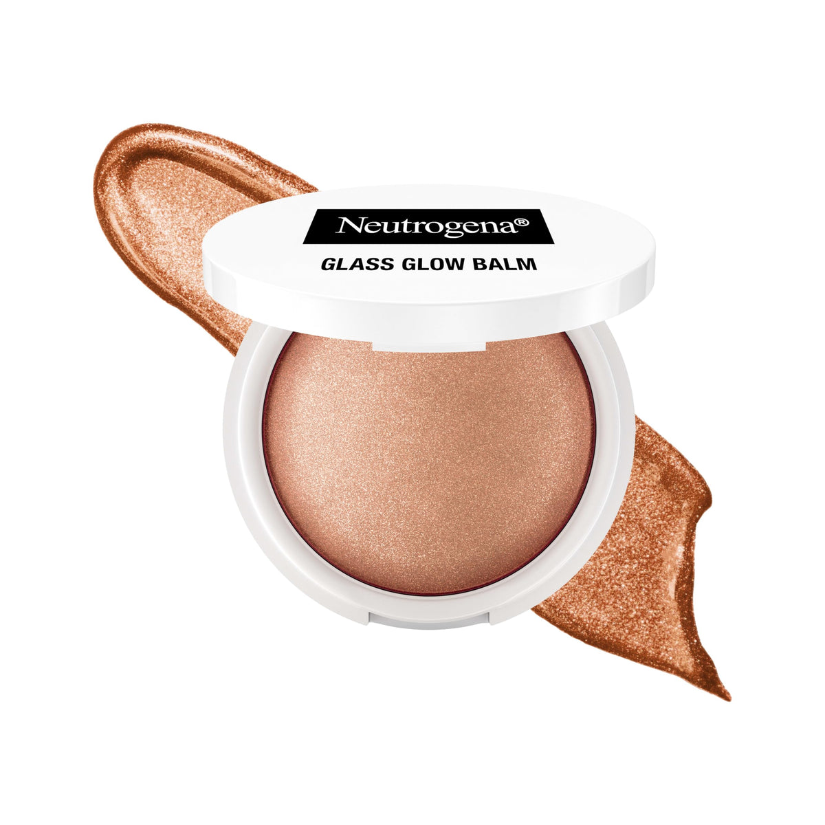 Neutrogena Glass Glow Balm front packaging shows portable highlighter benefit