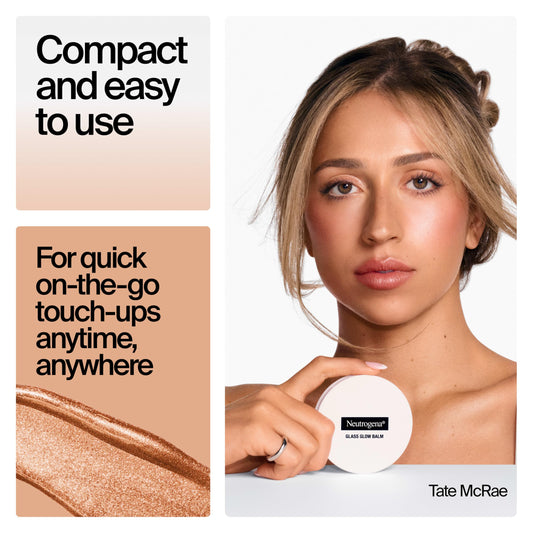 Neutrogena texture swipe of balm on skin showing creamy blendable finish