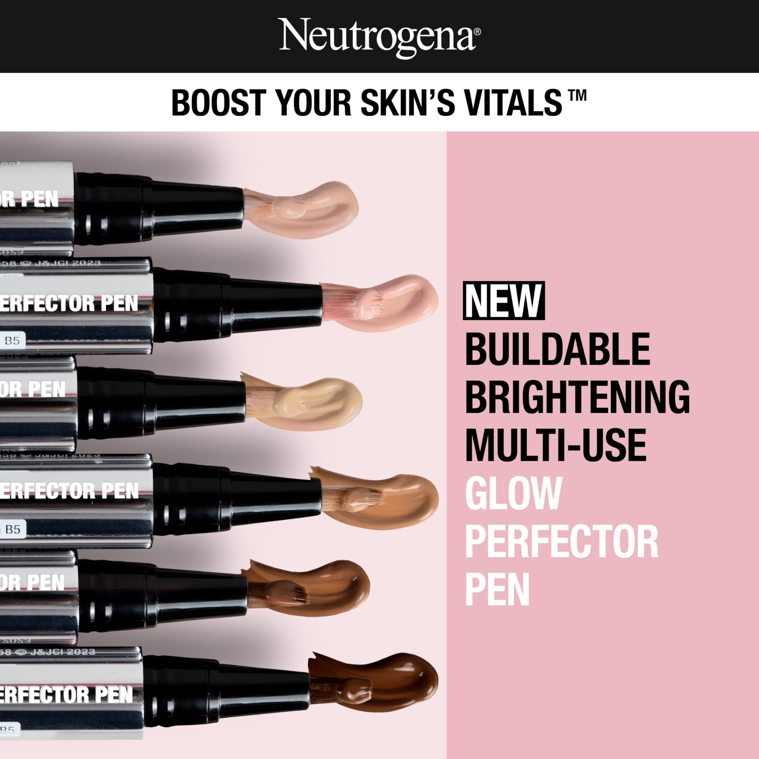 Neutrogena pen click dispenser delivering precise amount for controlled application