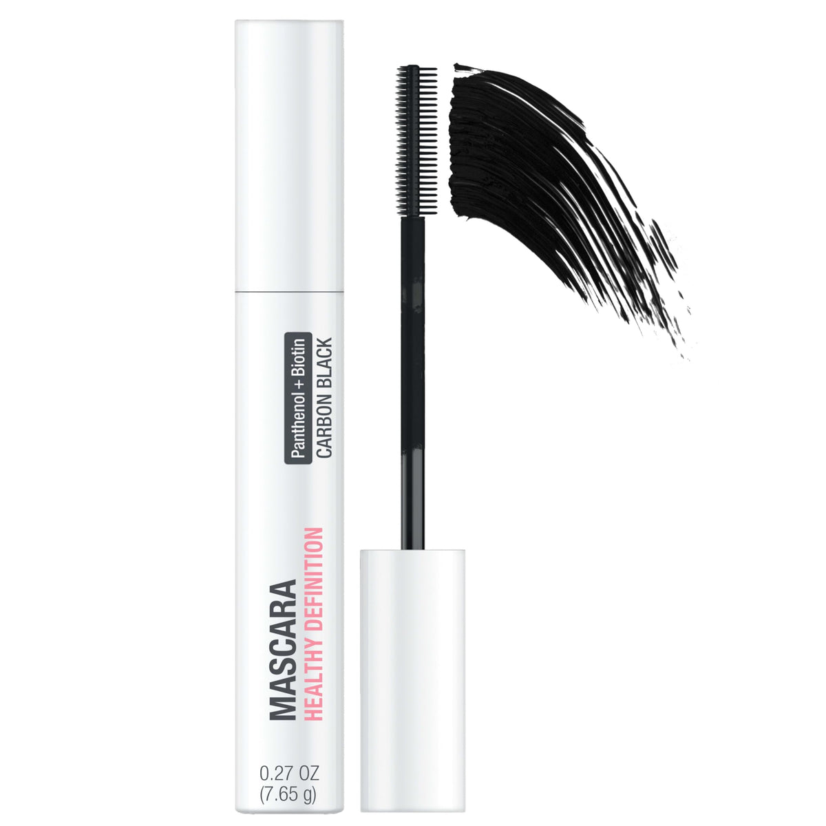 Neutrogena front tube in Carbon Black showing compact size and benefit