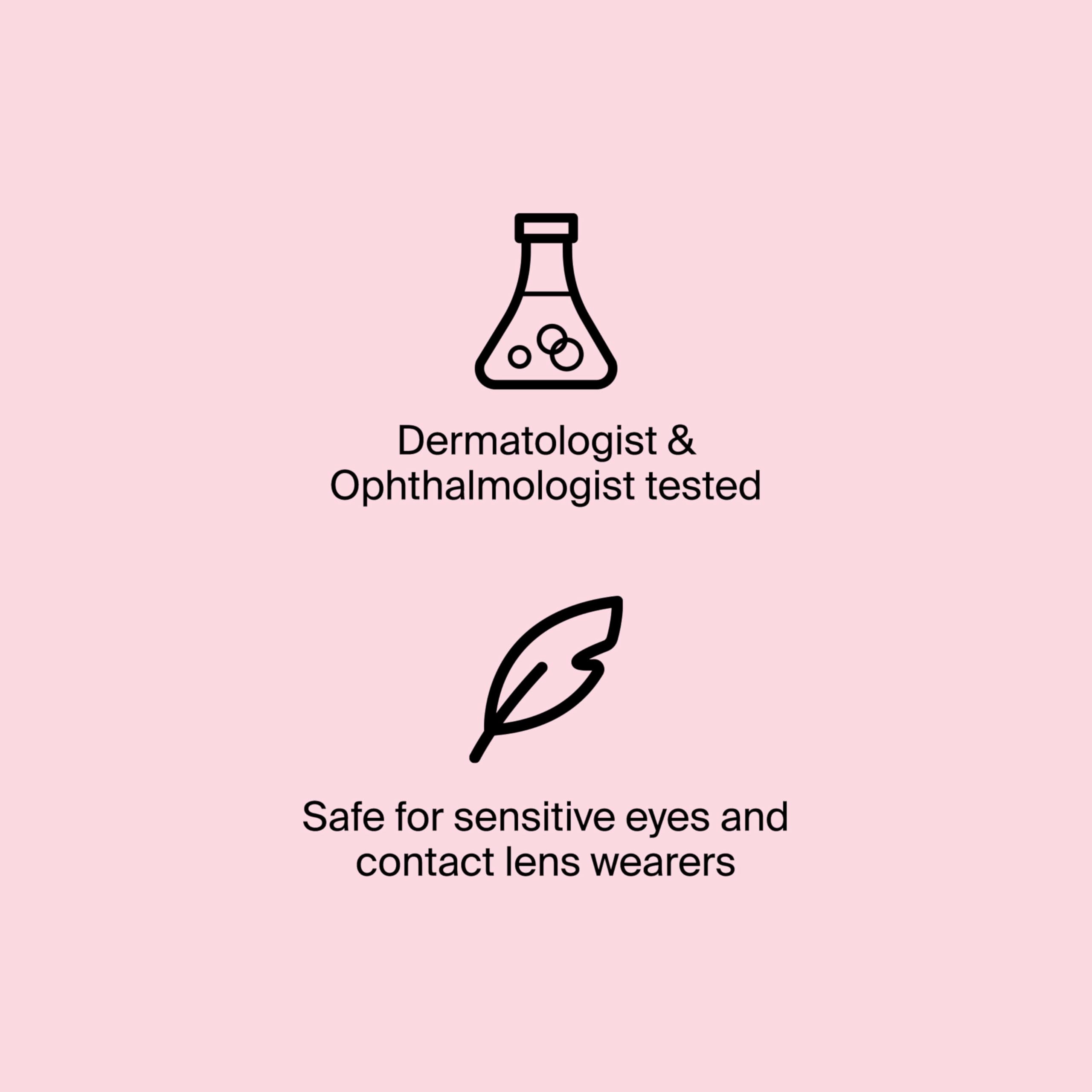Neutrogena side-by-side before and after showing visible lash lengthening