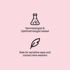 Neutrogena side-by-side before and after showing visible lash lengthening