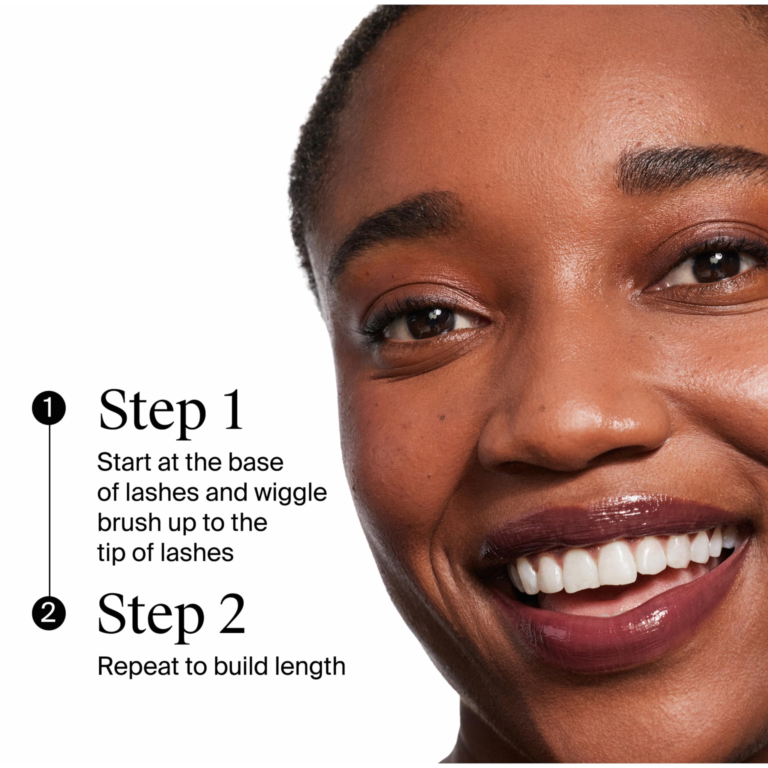 Neutrogena open tube showing wand and easy application for defined lashes